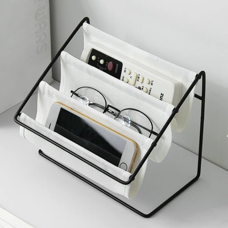 

Desktop iron storage rack Oxford cloth household glasses frame stationery remote control sundries makeup organizers mx7291440