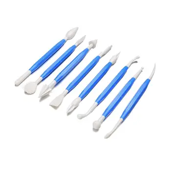 

8Pcs/Set Plastic Clay Sculpting Set Wax Carving Pottery Tools Carving Sculpture Shaper Polymer Modeling Handicraft Clay Tools