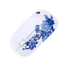 Портативный 2,4 ГГц usb-ресивер беспроводной мыши элегантный цветок окрашенные оптический геймер Мыши для ПК ноутбук игровой мыши AS99