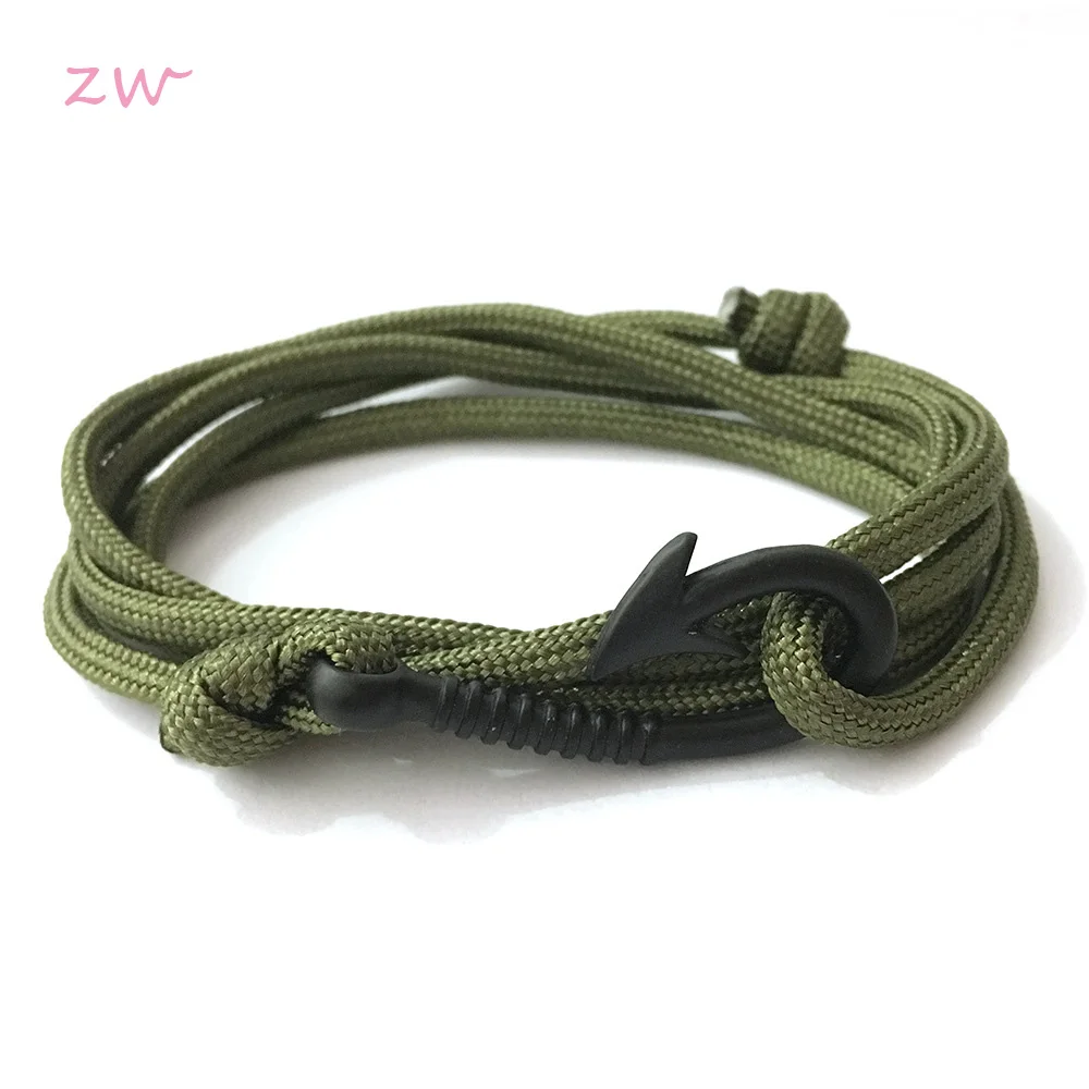 

Fish Hook Multilayer Rope Bracelet Pulseras Hombre Tom Hope Nautical Anchor Sailor Anchor Bracelets Men Fiendship Gifts