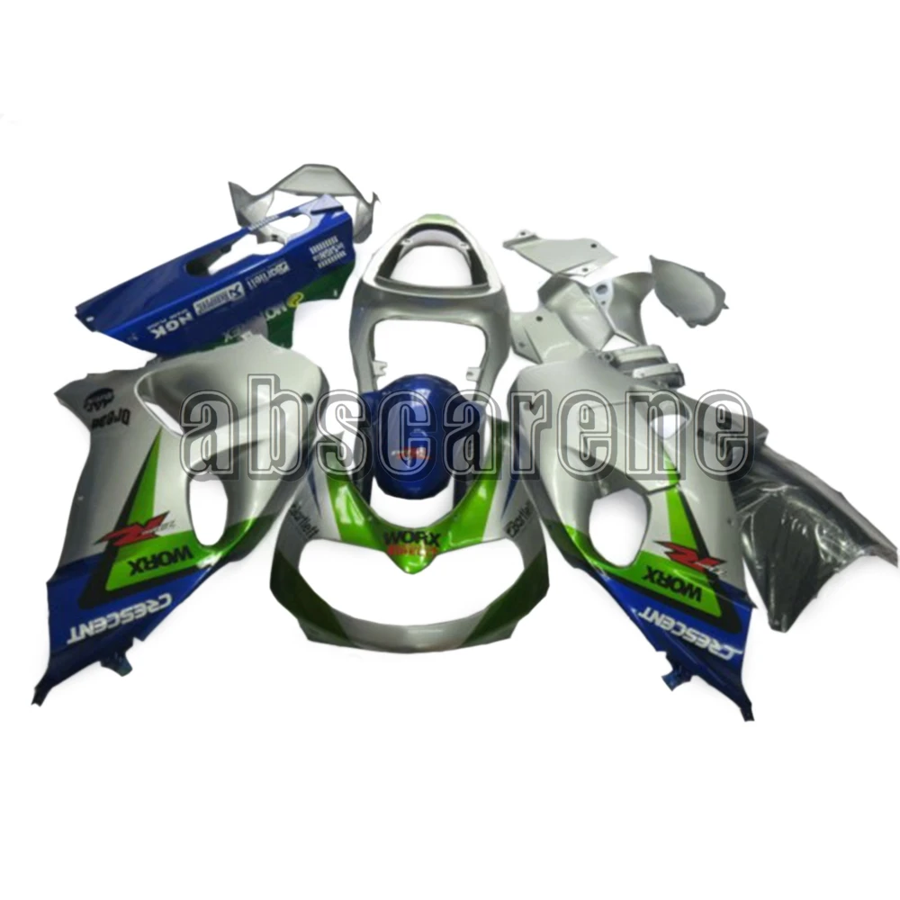Выполните Обтекатели для Suzuki TL1000R 1998 1999 2000 20001 2002 TL1000R 98 99 00 01 02 ABS Пластик кузов зеленого, голубого, серого цвета корпуса