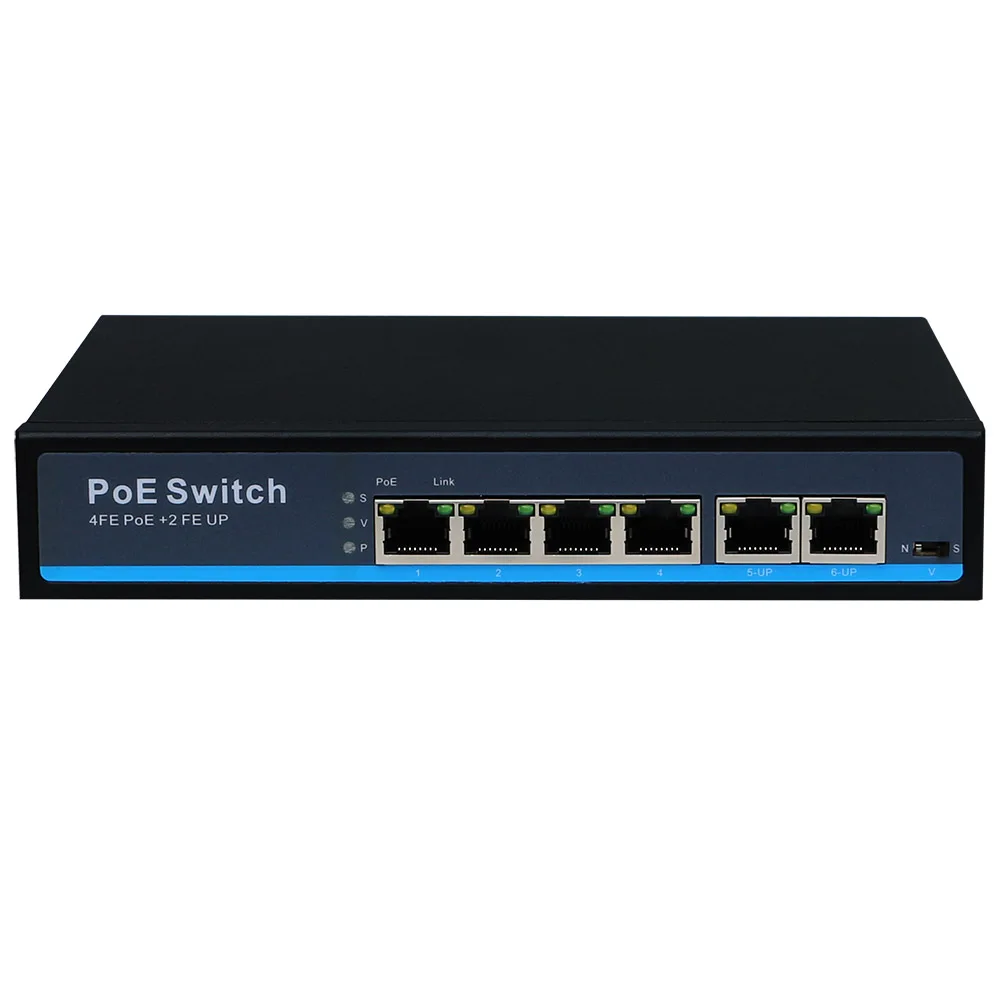 Interruptor com 2 Portas Uplink 48v Verdog Ativo Max 250 Metro 60w Saída 100mbps ai Poe 4 - Imagem 2