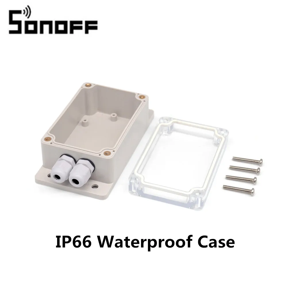  SONOFF IP66 Waterproof Cover Case for Sonoff Basic/RF/Dual/Pow/TH16/G1 Smart Home - 32963582328