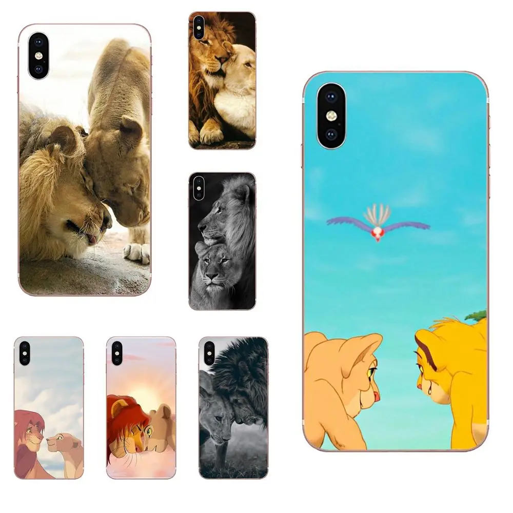 

For Galaxy J1 J2 J3 J330 J4 J5 J6 J7 J730 J8 2015 2016 2017 2018 mini Pro Lovely Phone Case The Lion King Simba And Nala Lover
