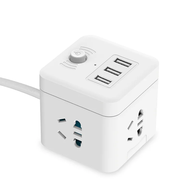 

Dingneng Rubik's Cube Multi-functional Mini Socket USB Socket Stereo Creative Cable Outlet Strips Multi-functional Power Strip