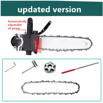 

Angle Grinder Into Chain Saw Woodwork Upgrade Chainsaw 100-type Version Of The Aluminum Plate Steel Buckle For Any Angle Grinder