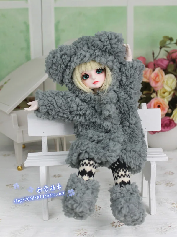 1/8 1/6 1/4 1/3 BJD одежда аксессуары кукла милая Пижама накидка+ обувь+ носки для BJD/SD blyth, не включает в себя куклы, парик и другие 2543