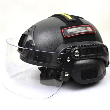 

Airsoft Swat Helmet Combat Mich 2000 Helmet with Clear Visor Protective Goggles Outdoor Sports Skate Hunting