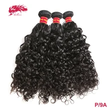 Ali queen hair 3 шт бразильские волнистые натуральные кудрявые пучки волос 1"-26" натуральный цвет remy hair человеческие волосы ткачество