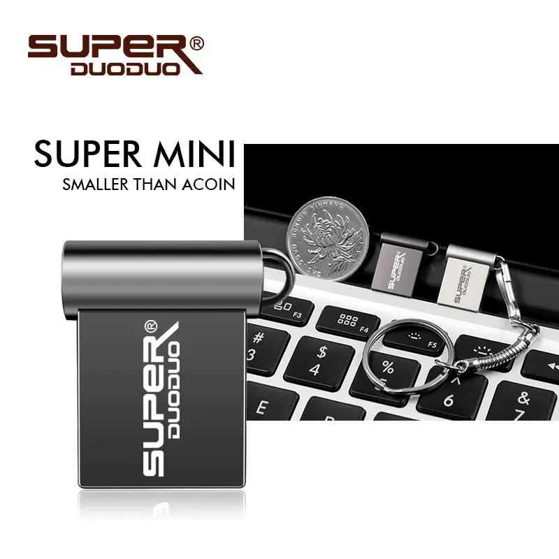 Супер мини металлический usb флеш-накопитель 64 ГБ 32 ГБ 16 ГБ 8 ГБ 4 ГБ флеш-накопитель портативный 128 Гб карта памяти Флешка для хранения флэш-диск