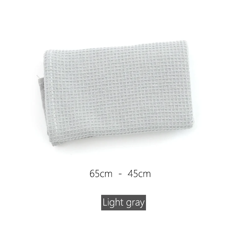 Light Grey IBANO 45-65 см 2 шт./лот хлопковое Вафельное полотенце с вышивкой кухонное полотенце чистящая ткань чайное полотенце Ультра большое - Цвет: Light Grey