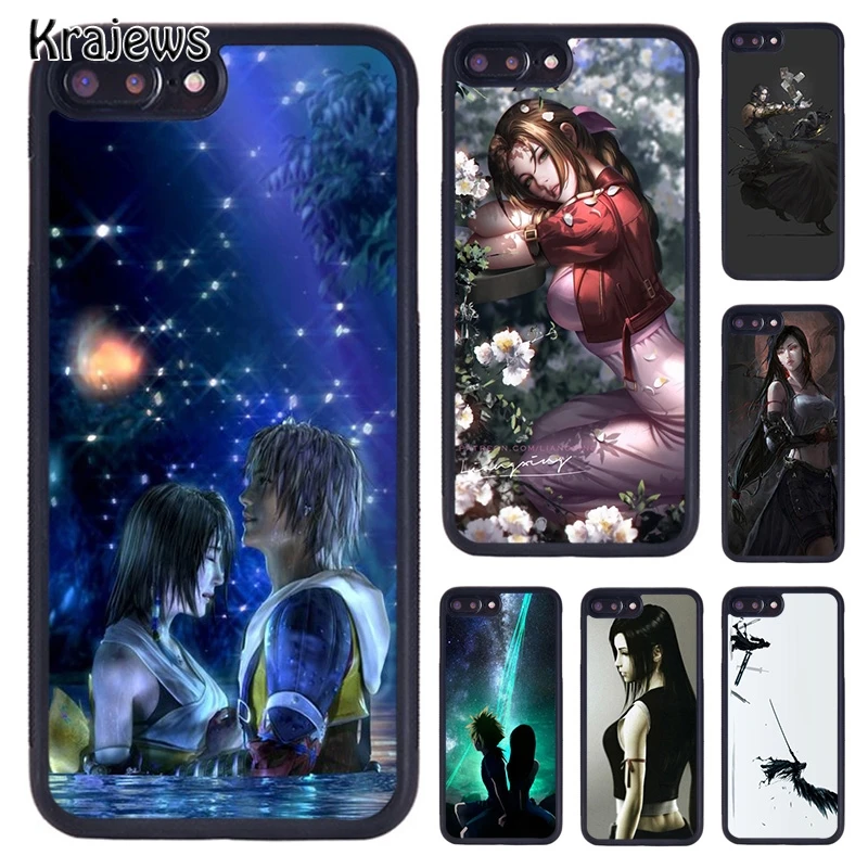 Krajews Final Fantasy VII FF7 Anime Phone Case For iPhone 5 6S 7 8 plus 11 12 13 Pro X XR XS Max Samsung Galaxy S8 S9 S10 PLUS | Мобильные