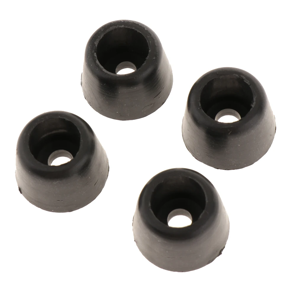 

4Pcs Replacement Part Plastic Suitcase Stud Feet Pad, Stand Feet, Non-Skid & Anti-Scratch Feet for Luggage, Bag Black