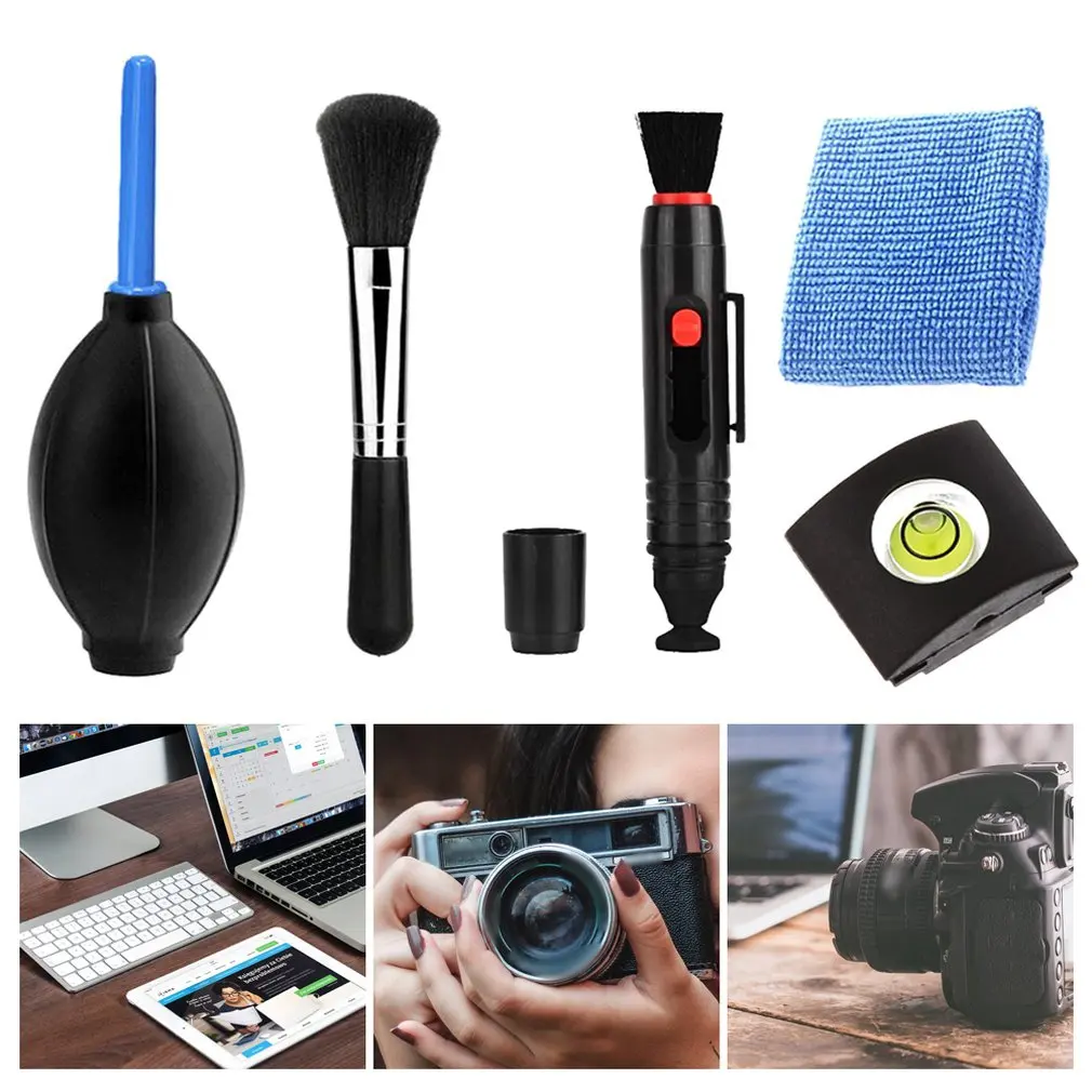 5 In 1 Camera Dust Cleaning Tools Set Camera Lens Cleaning Brush Wipe