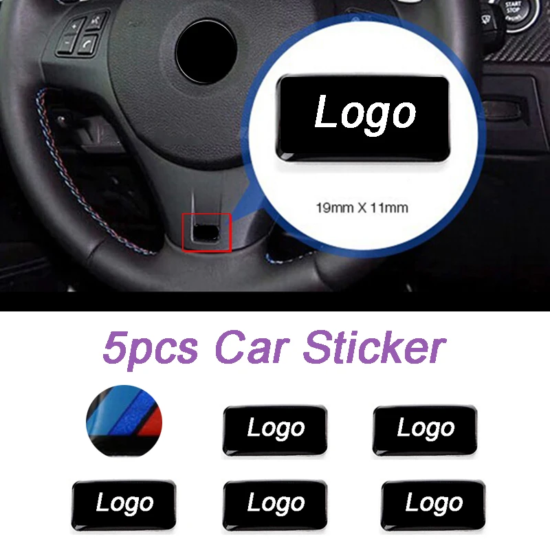 5pcs Car Glue Emblem Sticker for BMW M Power Logo E30 E46 E34 F11 E36 F20 E92 X5 E87 E91 F31 E53 E70 X1 X3 F25 Decoration | Автомобили и
