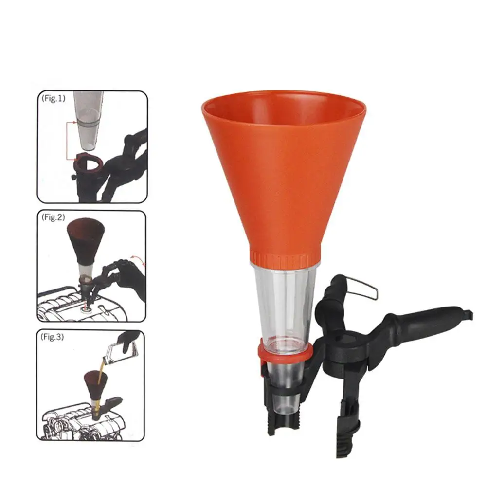

Plastics Oil Funnel Oil Filling With Soft Pipe Spout for Oil Water Fuel Diesel Gasoline Universal For Auto Car Motorcycle ATV