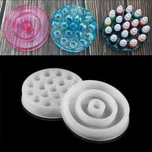 

1Pcs 19 Holes Round Resin Lipstick Storage Boxes Storage Epoxy Mold for DIY Epoxy Resin Mould Crafts Jewelry Accessories Tools