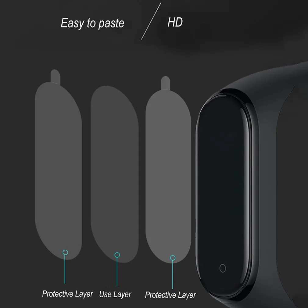 Для Xiaomi Mi Band 4 Защитная мягкая пленка для Xiaomi Mi Band 4 аксессуары для смарт-браслета полноэкранная проницаемая пленка
