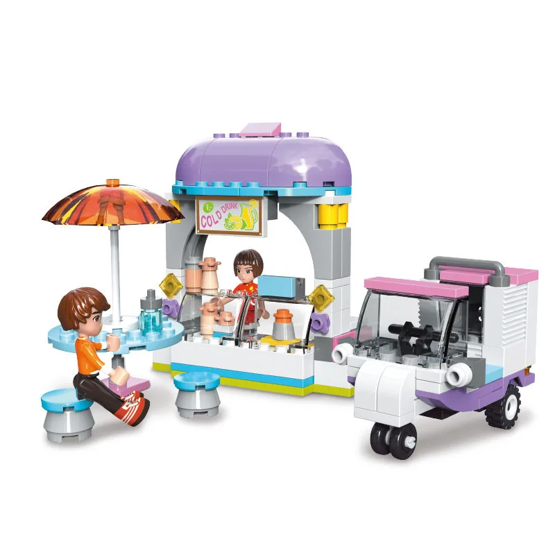 

JIESTAR Building Blocks orient kare Assembled Toys GIRL'S Princess Small Particles Educational DIY Inserted Building Blocks 203