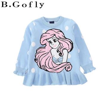 

Autumn Winter Toddler Clothing Clothes Sweater Warm Carton Dresses Long Sleeve Dress Tops Kids Girl T Shirt Dress Girls