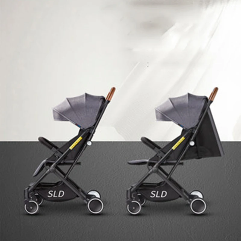 SLD/детская коляска, может лежать, ультра-светильник, переносная складная детская коляска для новорожденных, простая детская коляска