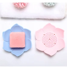 1 шт. силиконовые контейнеры слив мыло, мыльница панель обшивки лотоса форма держатель портативный мыльница, ванная аксессуары