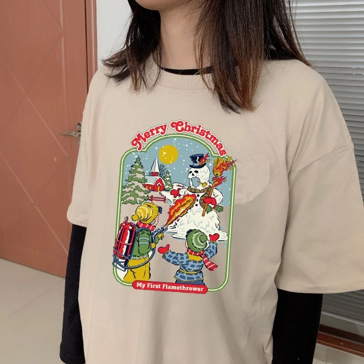 Модная Праздничная футболка JF футболка с надписью «Merry Christmas» летняя футболка унисекс футболка с рисунком «Cuz You're My Girl Yung Heazy»