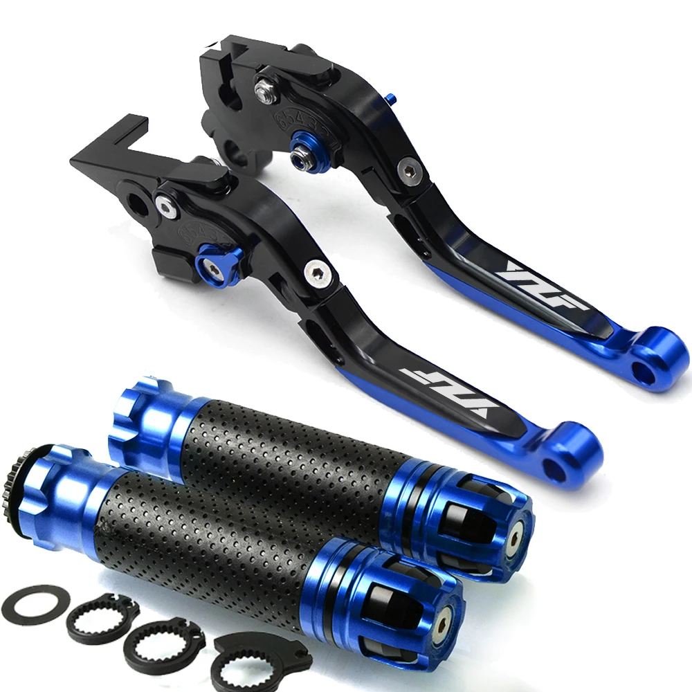 N with logo Для Yamaha YZF R1 1999 2000 2001 2002 2003 YZF R6 1999-2004 рукоять тормоза мотоцикла регулируемый тормозной рычаг сцепления руль - Цвет: N with logo