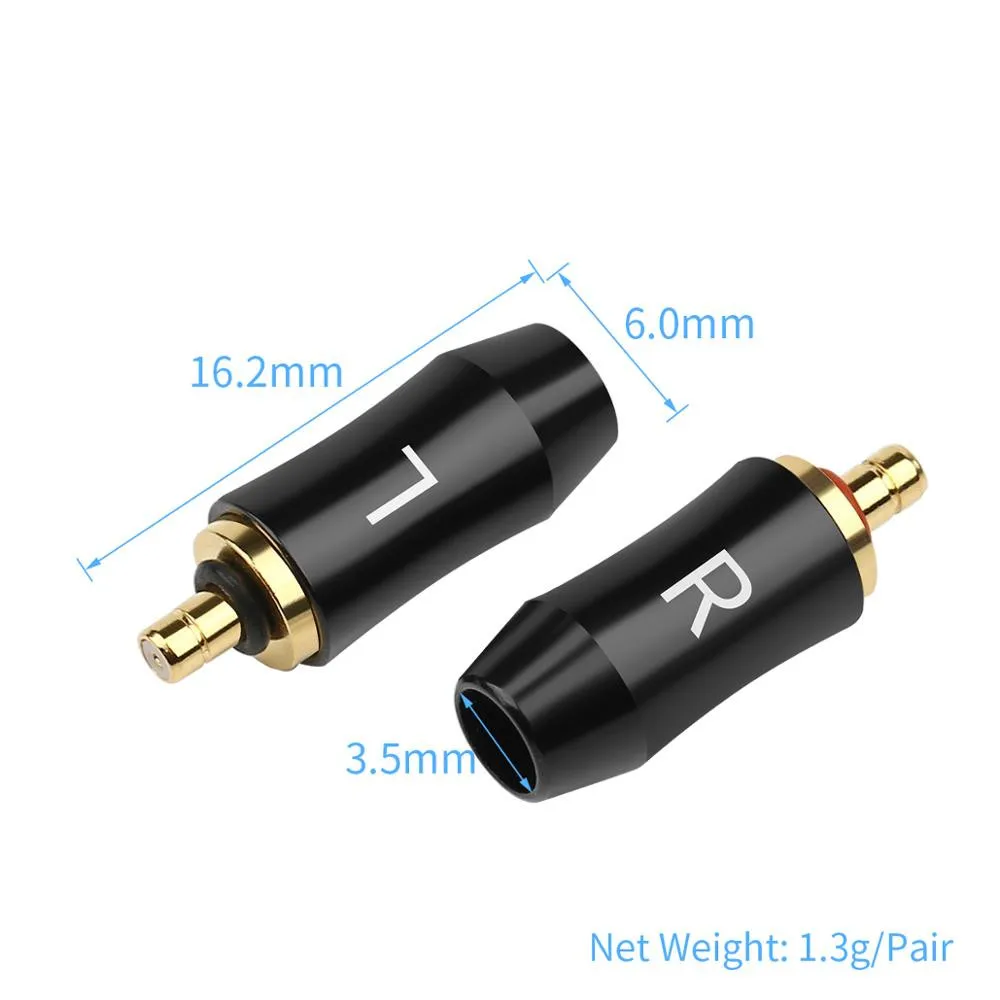 5pair Earphone Jack For UE UE6 Pro Lighting IPX Hifi Headphone Plug Beryllium Copper Gold Plated Audio Connector Adapter DIY