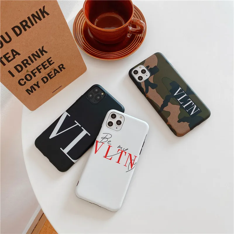 

Simple letters Couple's Phone Cover Case For Iphone X 11 pro Xs Max Xr 10 8 7 6 6s Plus se 4.7 Luxury Soft silicone Coque Fundas