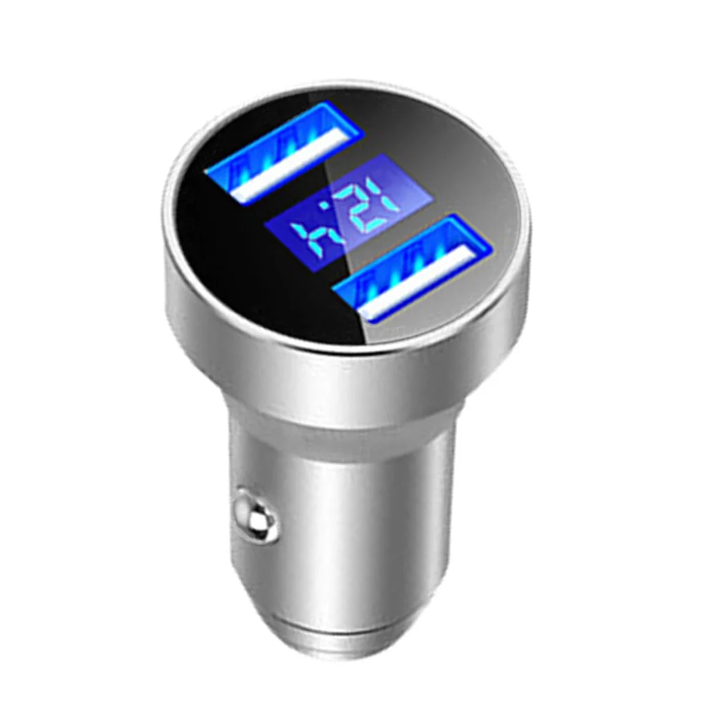 Светодиодный дисплей для зарядки 12 В USB автомобильного прикуривателя зарядное устройство мини портативное автомобильное зарядное устройство USB для путешествий - Название цвета: NO.3