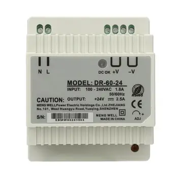 

DR-60-24 60W Single Output 24V Din-Rail Power Supply AC/DC Switching Power Supply Din-Rail Power Supply