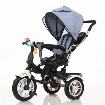 

Baby Stroller 3 In 1 Portable Baby Tricycle Children Tricycle Bike Bicycle Sit Flat Lying Trike Trolley Swivel Seat