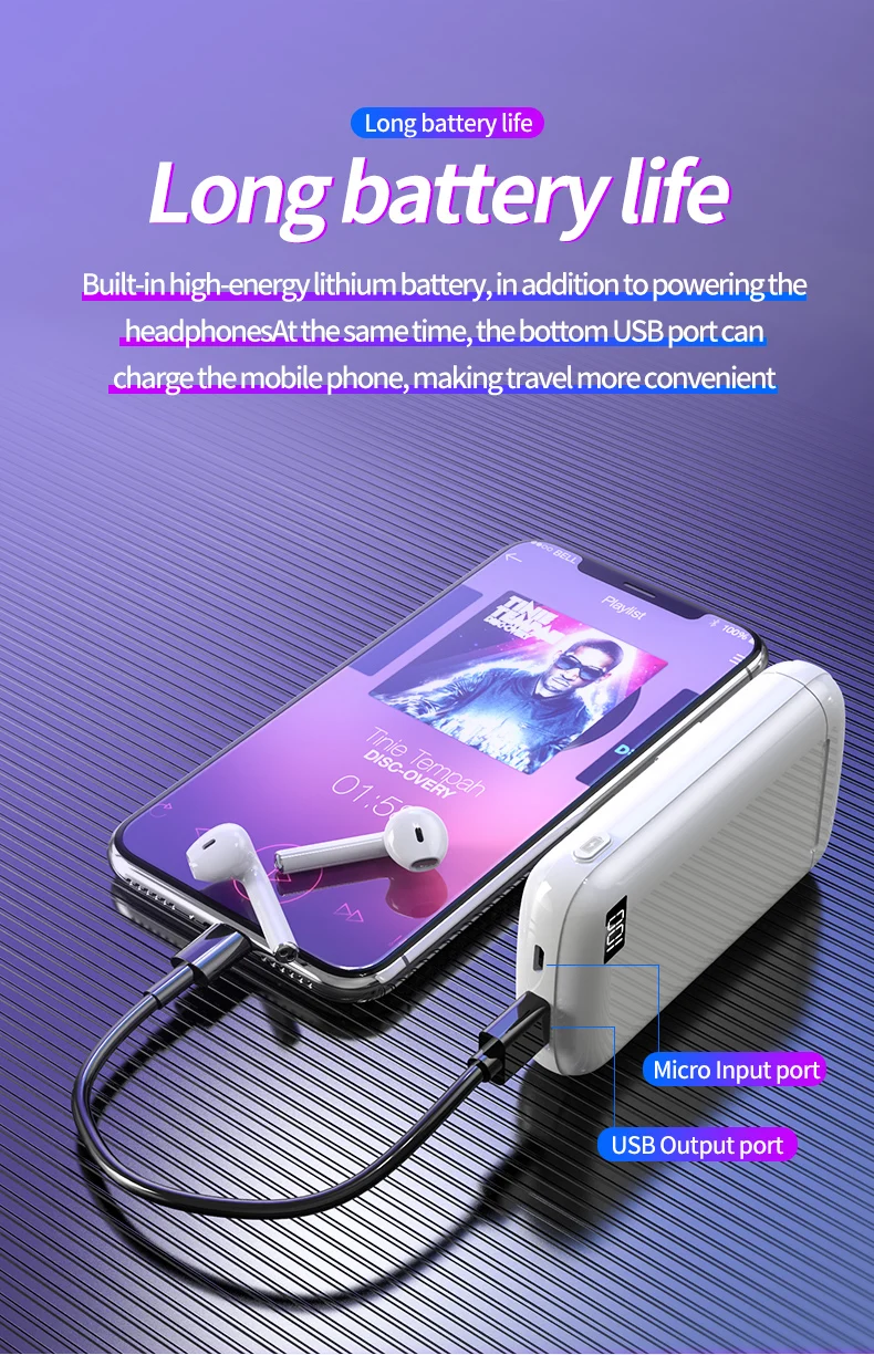 TWS серия A5, Беспроводная Bluetooth мини, с зарядным устройством, с дисплеем питания, гарнитура для наушников Apple, iPhone, orAndroid