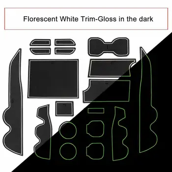 

1 Set Cup Holder Pad Console Door Pocket Insert Liner Mat Pad Set For Toyota Tacoma Car Styling Sticker Accessories