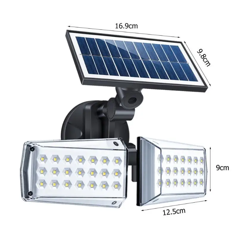 Sensor de Movimento Luz ao ar Luz de Parede à Prova Solar Livre Lâmpada Pir Dwaterproof Água Powered Jardim 80 - 42 Led 14 Lâmpadas solares
