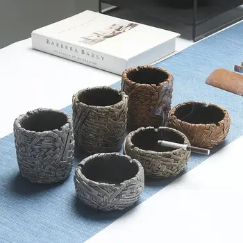 

Round Concrete ashtray silicone mold living room decoration cement ashtray mold flowerpot mold pen holder mold