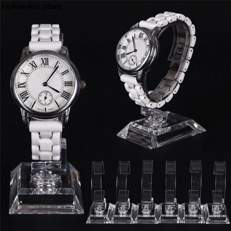 

2pc Clear Acrylic Bracelet Watch Display Holder Stand Rack For Shop Display Packaging