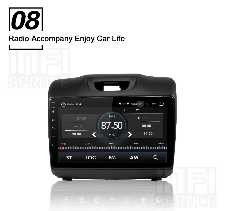 Top android 8.1 car dvd gps player for Chevrolet S10 ISUZU D-MAX with radio gps navigation support mirror link steering wheel 13 Top android 8.1 car dvd gps player for Chevrolet S10 ISUZU D-MAX with radio gps navigation support mirror link steering wheel 13