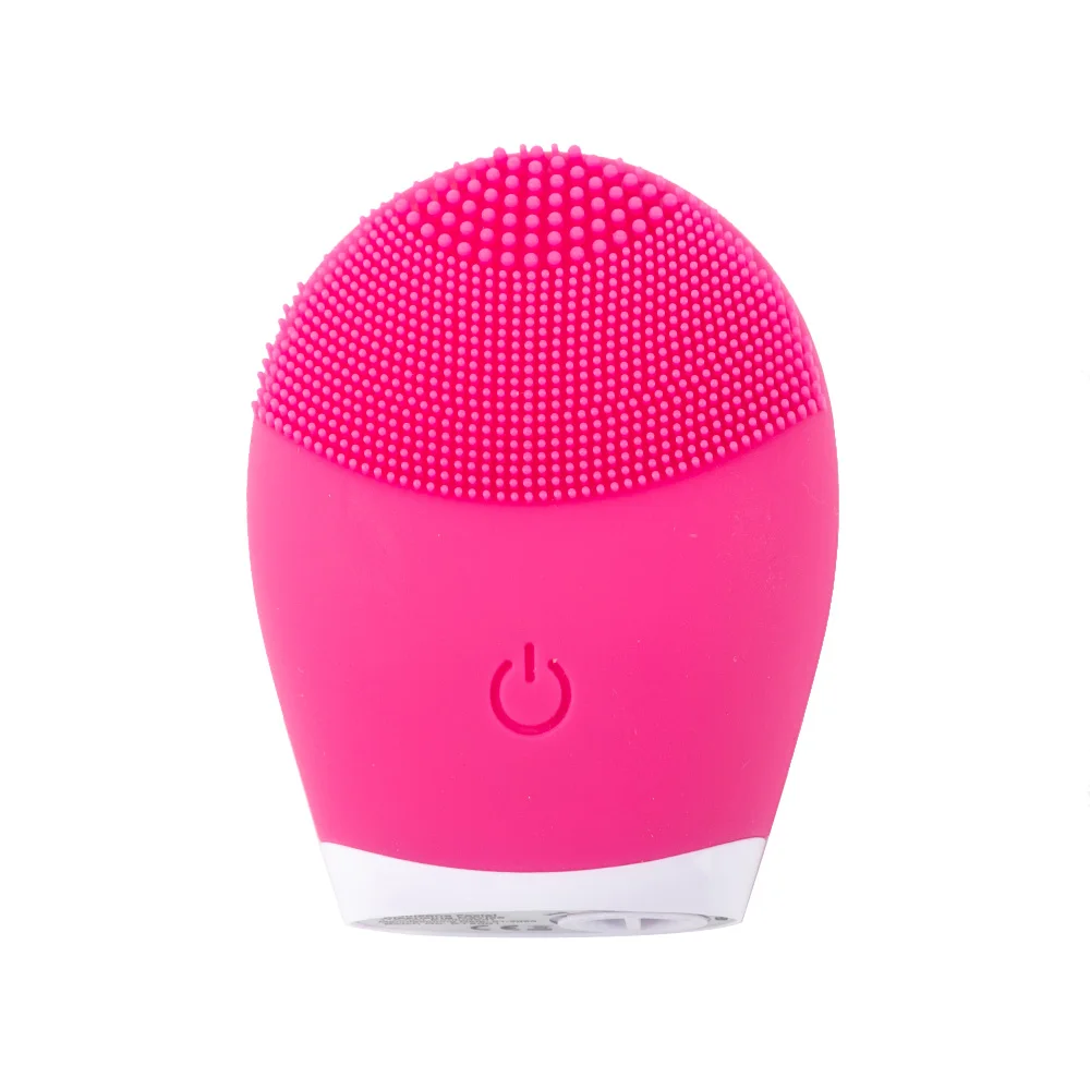 Electric Facial Cleanser Silicone Cleansing Brush Face Pore Deep Black