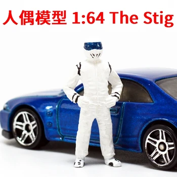 

Stig Model 1:64 Racing Driver Top Gear Test Driver with Automobile Model Resin Action Figure Model