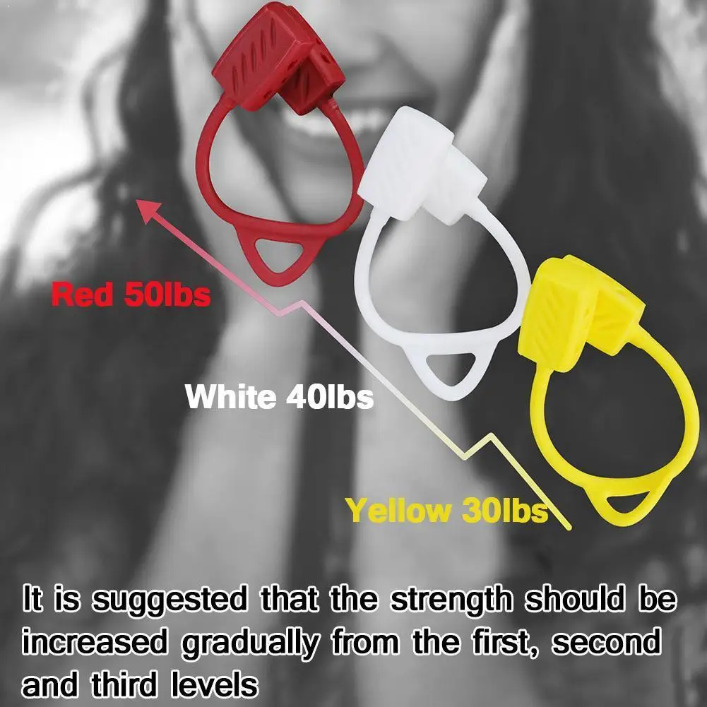 

1pc Jaw Exerciser Toner Bodybuilding Silicone Trainer Anti-wrinkle Slimmin Jaw Muscle Face Neck Chin Jaw Lifting Exe U3E0