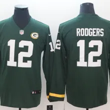 Быстрая Green Bay Высокое качество Мужская wo Мужская молодежная упаковочная одежда Aaron Rodgers длинная футболка