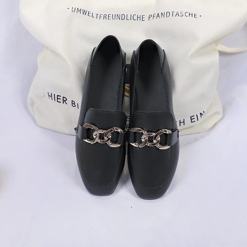 

2020 Spring Flats Women Shoes PU Leather Ballet Shoes Woman Flats Loafers Moccasins Breathbale Slip On Ladies Shoes Size 35-41