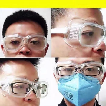 

Transparent Goggles Eye Protection Protective Safety Glasses Work Anti Dust Eye Anti-Fog Antisand Windproof Anti Dust Saliva