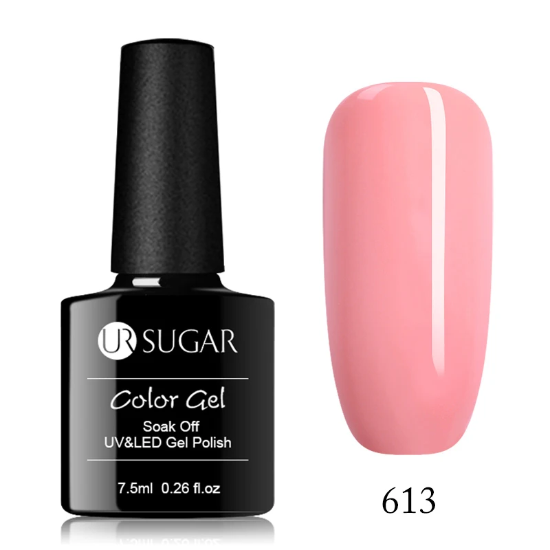 13 Ur Sugar, 7,5 мл, голографический блеск, карамельный цвет, красный цвет, замочить от УФ-геля, лак, основа, топ, матовый лак для ногтей - Цвет: 13