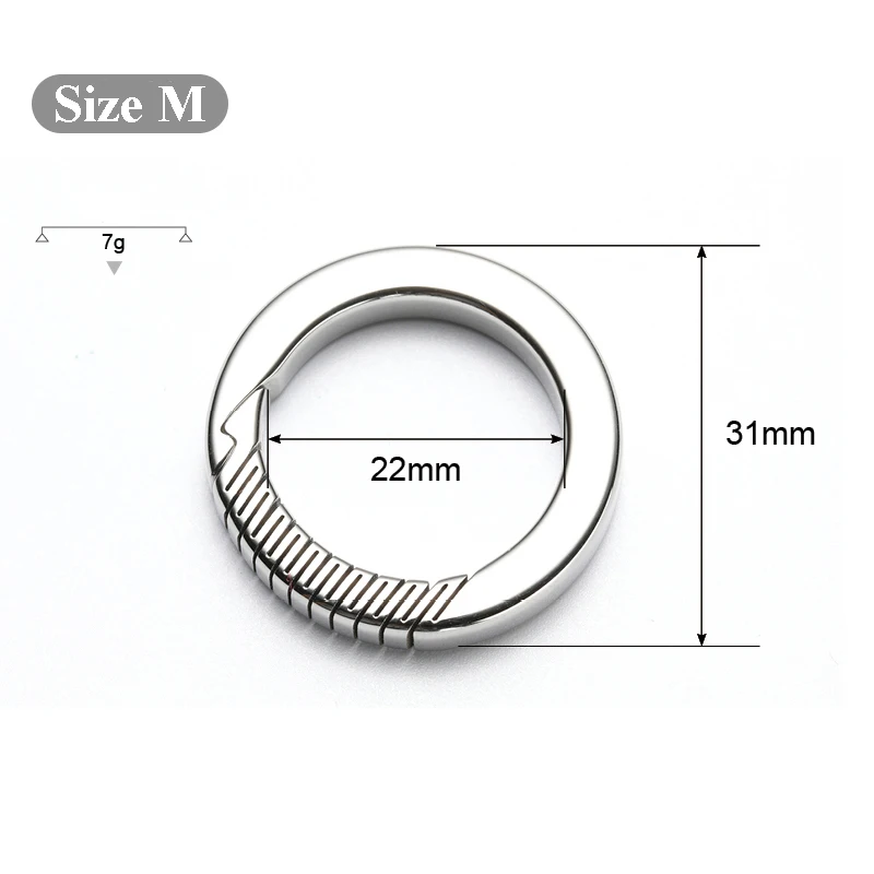 Брелок из титанового сплава для автомобиля, мужской подвесной кулон, креативное роскошное кольцо для ключей - Цвет: 31mm