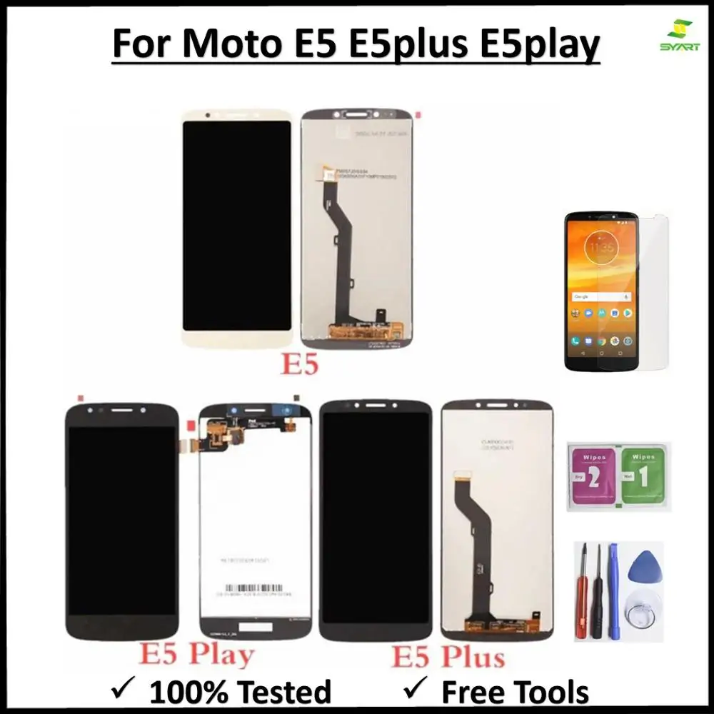 Skup Ekran Digitizer dla Moto E5 Plus XT1924 wyświetlacz LCD montaż dotykowy kompatybilny dla Motorola E5 XT1944 E5 grać XT1921 LCDs