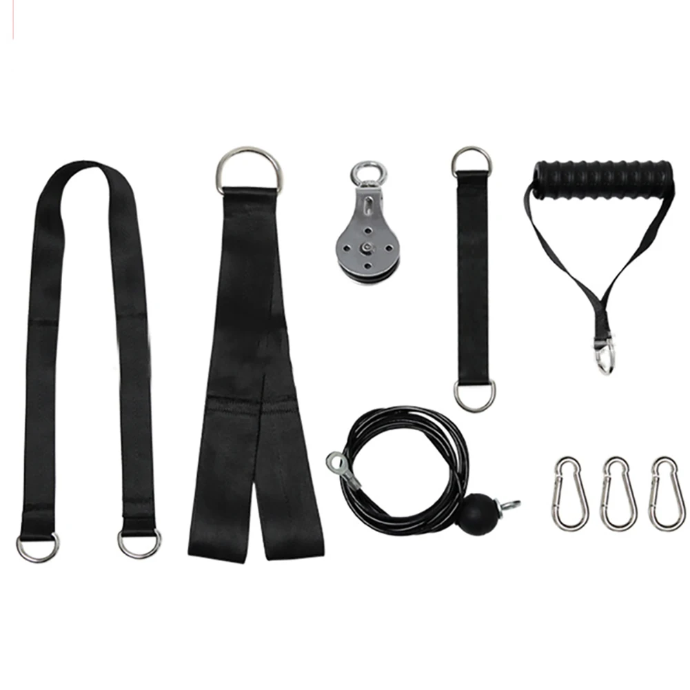 

Fitness DIY Gym Pulley Cable Machine Attachment System Loading Pin Lifting Workout Arm Biceps Triceps Hand Training Equipment