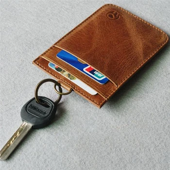 

Hang Neck Card Case Leather Credit Card Holder Driving Licence Card Wallet Bus Card Pack Office ID Pocket NEW Wholesale